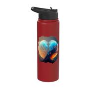 Il globo di neve nello spazio esterno è il simbolo Stainless Steel Insulated Water Bottle
