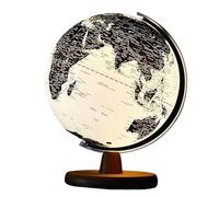 Il globo, Globo illuminato da 25 cm/10 pollici nero con supporto in