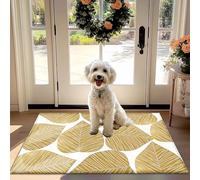 Il Golden Leaf, camere Non-Slip Assorbente Zerbino - Impermeabile di Rimozione della Polvere Tappeto per la Porta d'ingresso, Corridoio, Cucina