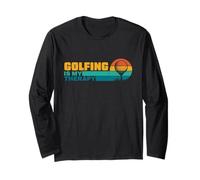 Il golf è la mia terapia retrò da golf papà mamma golfista Maglia a Manica