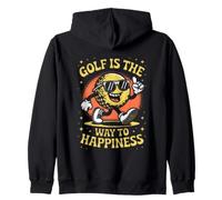 Il Golf è la Via della Felicità Felpa con Cappuccio