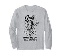 Il Golf Mi Fa Dire Cattive Parole, Divertente, Golfista, Umorismo Maglia a Manica