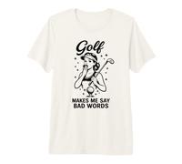 Il Golf Mi Fa Dire Cattive Parole, Divertente, Golfista, Umorismo Maglietta Premium