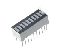 Il grafico a barre a 5 segmenti e 10 segmenti mostra la barra luminosa a LED digitale rossa