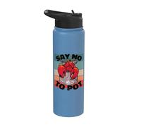 Il granchio divertente fa bollire i frutti di mare, dice no Stainless Steel Insulated Water Bottle