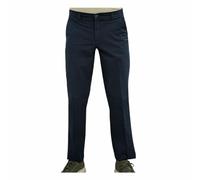 Il Granchio Pantaloni Chinos Popeline Elasticizzato in Microfantasia Stile Casual e Comfort Assoluto con Tasche Francesi Uomo Profumatore Saggio Blu 58