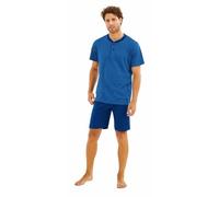 Il Granchio Pigiama Uomo Cotone Corto + Calza - Pigiama Uomo Cotone Leggero - Pigiama Uomo Estivo Corto (1073 Denim, XL)