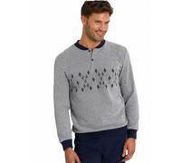 Il Granchio Pigiama Uomo Invernale in Caldo Jacquard - Pigiama Uomo Felpato - Pigiama Uomo Invernale Felpato Effetto Lana (2075 Antracite, XXL)