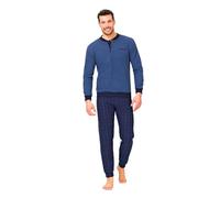 Il Granchio Pigiama Uomo Invernale in Caldo Jacquard - Pigiama Uomo Felpato - Pigiama Uomo Invernale Felpato Effetto Lana (2044 Jeans, M)