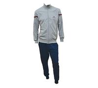 Il Granchio Tuta Uomo Completa, Tuta Uomo Estiva In Felpa Di Cotone, Adatta Alle 4 Stagioni in 100% Cotone, Tuta Uomo Sportiva, Tuta Uomo Leggera (XXL, 1001 GRIGIO MELANGE)