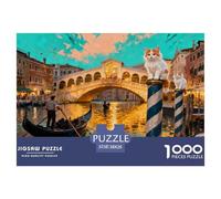 Il Grand Canal di Venezia Puzzle in Legno Impermeabile Puzzles Da 1000 Pezzi Regali Per Adulti Sfidanti E Rompicapo Giochi Educativi