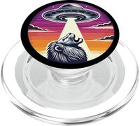 Il grande gatto del leone ha rapito il rapimento dello spazio esterno della navicella spaziale aliena PopSockets PopGrip per MagSafe