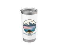 Il grande lago salato Utah bisonte gabbiani SLC Acqua Wildlife Bicchiere termico in acciaio inox doppia parete