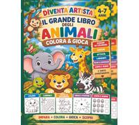 Il Grande Libro degli Animali: Colora & Gioca