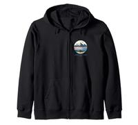 Il Grande Salt Lake Trail Utah Pocket Logo Felpa con Cappuccio