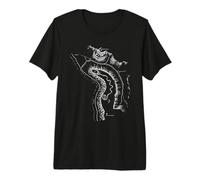 Il Grande Serpente Tumulo Antico Vintage Geoglifo Maglietta Premium