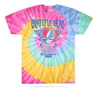 Il Grateful Dead American Music Hall Spirale Cravatta Tinta Psichedelico T-Shirt