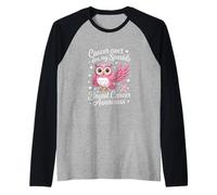 Il Grazioso Gufo Che tampone Il Cancro Non può sfuggirmi Maglia con Maniche Raglan