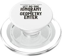 Il greco non lascia che nessuno ignorante della geometria entri per uomini donne. PopSockets PopGrip per MagSafe