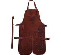 Il grembiule saldato in velluto su entrambi i lati è resistente al calore, ignifugo, 1 pezzo, metallo, legno, velluto double-face, resistente al calore e al fuoco (marrone 2)