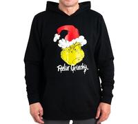 Il Grinch Felpa con Cappuccio per Uomo e Donna - Felpa con Cappuccio Unisex Pullover con Cappuccio Nero (DE/NL/SE/PL, Alfanumerico, S, Regolare, Regolare, Nero)