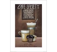 Il Gruppo Art Cafe Society, Mandy Pritty Stampa Artistica, Carta, Multicolore, 50 x 70 x 1.3 cm