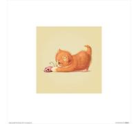Il Gruppo Art John Butler (Cat) - Stampa Artistica 30 x 30 cm, Carta, Multicolore, 30 x 30 x 1.3 cm