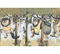 Il Gruppo Art Let The Wild Rumpus Start II Stampa Digitale su Tela, Poster da Parete, Stampe da Parete, Cotone, Multicolore, 1.8 x 30 x 40 cm