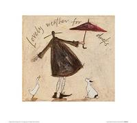 Il Gruppo Art Lovely Meteo per Ducks Sam Toft Stampa Artistica, Carta, Multicolore, 30 x 30 x 1.3 cm