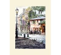 Il Gruppo Art Richard Macneil (Sunshine Cafe) - Stampe da Parete, Formato 30 x 40 cm, Carta, Multicolore, 30 x 40 x 1.3 cm