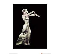 Il Gruppo Art Time Life (Marilyn Monroe-Gold Dress) - Stampa Artistica 40 x 50 cm, Carta, Multicolore, 40 x 50 x 1.3 cm