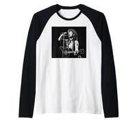 Il Gruppo Rock degli U2 Bono Canta dal Vivo 1987 Maglia con Maniche Raglan