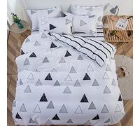 Il Gruppone Passione Casa Parure Copripiumino Matrimoniale Sacco e Federe Due Piazze con Stampe Moderne in Morbida Microfibra Letto Due Piazze Disegni Moderni - Modello 10 - Matrimoniale