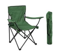 Il Gruppone Passione Casa Sedia Camping Pieghevole Struttura in Acciaio con Tasca PortaBevande Campeggio Sedie Portatile Pescatore SalvaSpazio Impermeabile Antiruggine Vacanze Mare Spiaggia - Verde