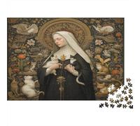 Il guardiano dei gatti, in stile classico da santo1000 Pezzi Impossibili Per Adulti, Giochi, Regali, Sfide Per Bambini70x50cm/1000pcs