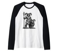 Il guardiano demoniaco Azazel e Il Suo Compagno di Capra Maglia con Maniche Raglan