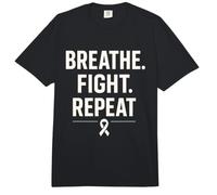 Il Guerriero del Nastro Bianco per la consapevolezza del Cancro ai polmoni Respira Speranza Comfort Colors Adult Heavyweight T-Shirt