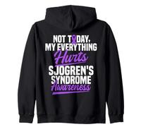 Il Guerriero della sindrome di Sjogren Non Oggi Sindrome di Sjogren Felpa con Cappuccio
