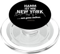 Il Hamm è come New York con scritta divertente sulla città del Hamm PopSockets PopGrip per MagSafe