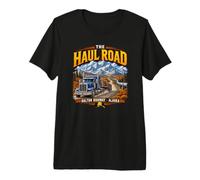 Il Haul Road Dalton Highway Alaska Maglietta Premium