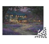 Il Hotel nella Forestaa Magica Puzzle 1000Pcs Giardino di lavanda Decorazione Per La Casa. Rilassamento E Intelligence Per Adulti E Bambini Da 14 Anni 1000pcs (75x50cm)
