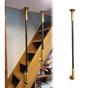 Il in metallo per scale, mansarda sottotetto, ringhiera per interni da 30-160 cm, maniglia di sicurezza a soffitto, balaustra a tubo rotondo, divisorio (stile 2, 145 cm)