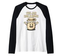 Il Jar ha Un Nome Cartoon Retro Mascotte Carino Maglia con Maniche Raglan
