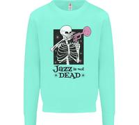 Il Jazz Non È Morto Felpa Con Cappuccio Per Bambini Skeleton
