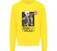 Il Jazz Non È Morto Felpa Con Cappuccio Per Bambini Skeleton