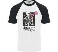 Il Jazz Non È Morto Teschio Maglietta Baseball S/S Da Uomo