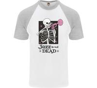 Il Jazz Non È Morto Teschio Maglietta Baseball S/S Da Uomo