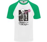 Il Jazz Non È Morto Teschio Maglietta Baseball S/S Da Uomo