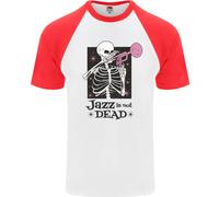 Il Jazz Non È Morto Teschio Maglietta Baseball S/S Da Uomo