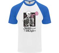 Il Jazz Non È Morto Teschio Maglietta Baseball S/S Da Uomo